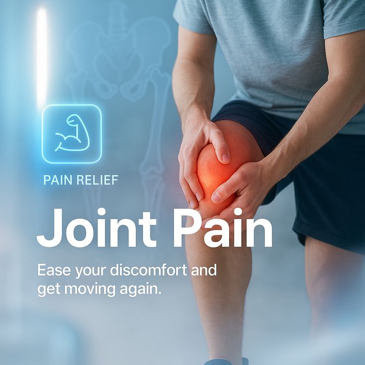 Pain relief image representing neck and joint discomfort
